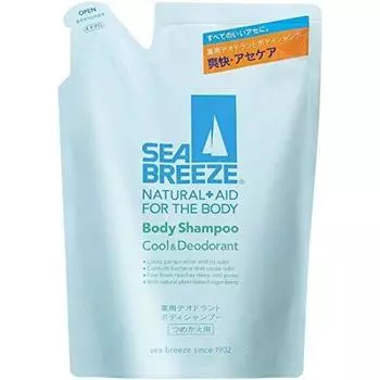 Shiseido Sea Breeze Body Shampoo Cool Deodorant Refill 400 мл x набор из 18 предметов (4901872887460)