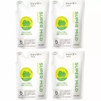 Shiseido [set of 4] super mild shampoo refill 400ml x 4