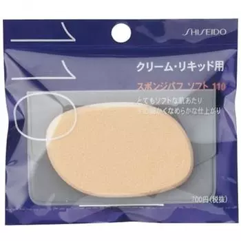 Shiseido Shiseido Sponge Puff Soft для жидкого крема Тип 110 [Sponge Puff Soft 110]