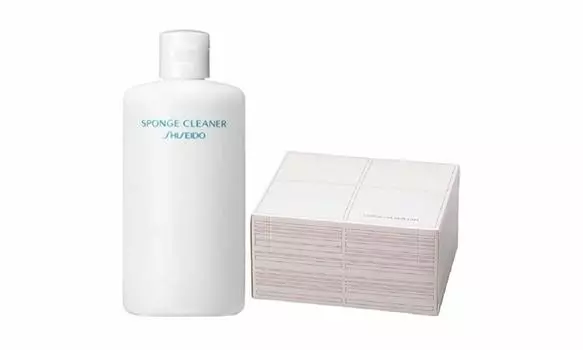 Shiseido Sponge Cleaner N 198 120 мл Очищающий ватный диск 80 шт. Набор (L) +