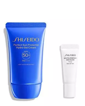SHISEIDO Suncare Perfect Sun Protector Hydro Gel Cream 50 г Выпущен в марте 2015 г. Солнцезащитная УФ-основа под макияж Специальный размер набора Цитрусовый цветочный аромат