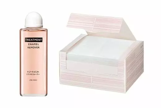 Shiseido Treatment Enamel Remover 120mL Care Cotton 80 Pieces Set +