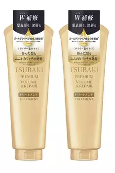 Shiseido TSUBAKI Premium Repair Treatment Damage Repair 180 г x 2 шт. набор [Оптовая закупка]