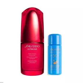 SHISEIDO Ultimune Limited Set Powerizing Concentrate IIIn 30 мл Suncare Sample Included Serum Green Floral Fragrances Texture Hari Shiseido [Официальный] +