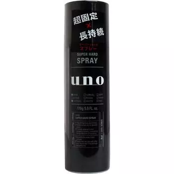 Shiseido Uno Super Hard Spray x set Стайлинг-лак для волос uno [Распродажа набора] (170г) 6 частей