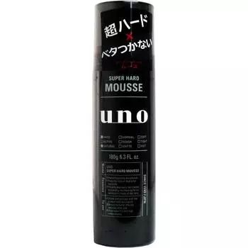 Shiseido uno Uno Super Hard Mousse x 6 предметов набор для укладки волос мусс [распродажа набора] (180г)