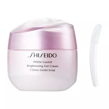 SHISEIDO White Lucent Brightening Gel Cream 50 г Крем Зеленый Цветочный Аромат Осветляющий Прозрачный Увлажняющий Красивый Прозрачный Белый