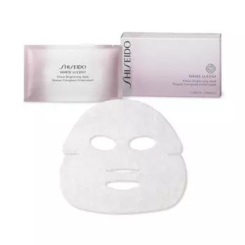 SHISEIDO White Lucent Power осветляющая маска 27 мл x 6 шт. Листового типа Осветляющая Прозрачная косметическая прозрачная белая Shiseido [Официальный]