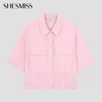 Shismiss Linen String Pocket Shirt Swwsto21050 Pi Pink/55