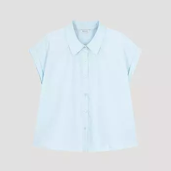 Shismiss Turn Up Crop Shirt Swwsto22090 Ll light blue/55