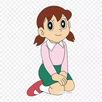 Shizuka Minamoto Nobita Nobi, железные нашивки для DIY, теплопередача, одежда, футболка, термонаклейки, аниме с принтом