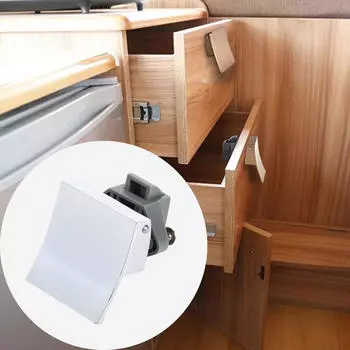 Шкаф для автофургона с защелкой, дверной ручкой, ящиком для шкафа для домашнего офиса Silvery