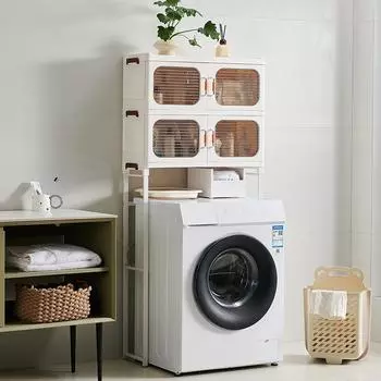 Шкаф для хранения над унитазом, полка для ванной комнаты, органайзер для хранения в ванной комнате над унитазом L белый