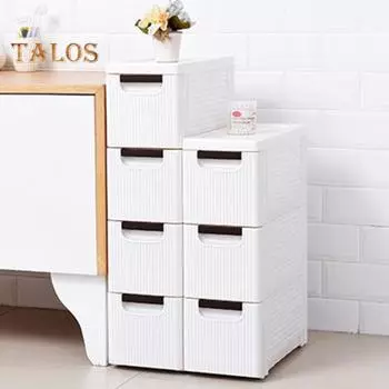 Шкаф для хранения с выдвижными ящиками и невидимыми колесами, штабелируемый дизайн, большая вместимость, легко выдвигается, тележка-органайзер на колесиках Dual Layer