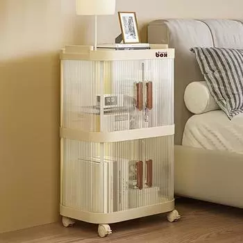 Шкаф для хранения, Шкаф для хранения, Бытовой шкаф для хранения, Многослойный шкаф для закусок, Шкаф для хранения, Стеллаж для хранения 2nd floor слоновая кость