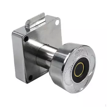 Шкаф для мебели со сканером отпечатков пальцев, ящики для шкафов, замки для файлов, замена биометрических замков Black 32mm_Diameter 34mm