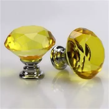 Шкаф, ящик, мебельная фурнитура, ручка, прозрачная маленькая ручка, винт с одним отверстием, кристалл, цвет ромба 30mm Flat