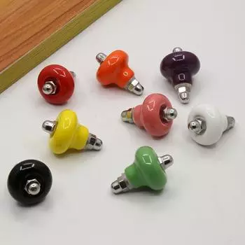 Шкаф Ящик Ванная Стеклянная Дверная Ручка Керамика Керамическая Дверная Ручка Окно black-Unilateral