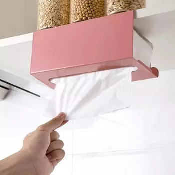 Шкафы Держатель для бумажных полотенец под шкафом Диспенсер для бумаги над дверной вешалкой для полотенец без синий