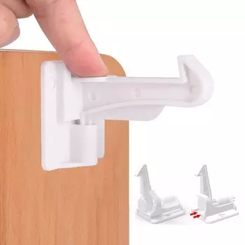 Шкафы Ящики Сильный клей Защита от детей Замки для шкафов Замки для шкафов Крепления Замок безопасности 6PCS белый