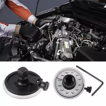 Шкала угла крутящего момента 360 градусов, калиброванная в градусах, крутящий момент, обычный динамометрический ключ, ручной инструмент, торкеметр 12,55 мм, привод 1/2 дюйма белый