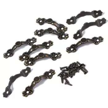 Шкатулка для драгоценностей Ручка для шкатулки Мебельная фурнитура Ручка для арочной мебели Ручка для выдвижного ящика Ручка для выдвижного ящика Bronze Tone