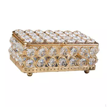 Шкатулка для драгоценностей, серьги, кольца, контейнер, женский подарок на память, брелок-органайзер золотой