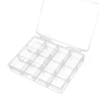 Шкатулка для хранения ювелирных изделий Большая вместимость Многосекционная Высокая прочность Круглый край Широкое применение Экономия места Материал PS Прозрачный B