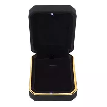 Шкатулка для подвесок Уникальная элегантная, легко моющаяся шкатулка для хранения ювелирных изделий с подсветкой для хранения ювелирных изделий чёрный