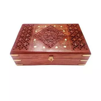 Шкатулка для украшений для женщин 25,4 см, набор декоративных футляров ручной работы, коробки для хранения