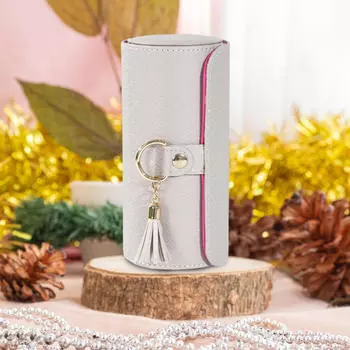 Шкатулка для украшений для женщин, держатель, сумка с кисточкой, многофункциональный органайзер, ожерелье чёрный