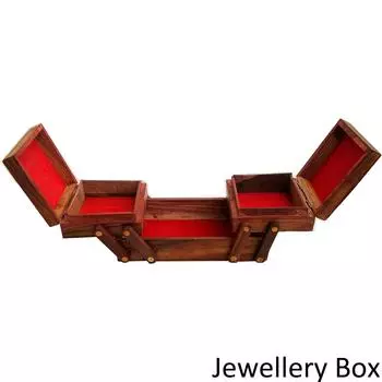 Шкатулка для украшений ручной работы 5 Косметичка (коричневый)