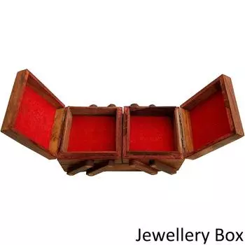 Шкатулка для украшений ручной работы 5 Косметичка (коричневый)