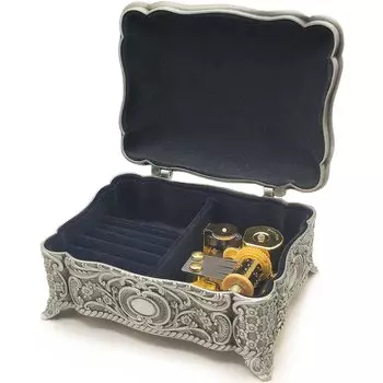 Шкатулка для украшений с музыкальной шкатулкой Музыкальная шкатулка из сплава Happy (Песня День Рождения)