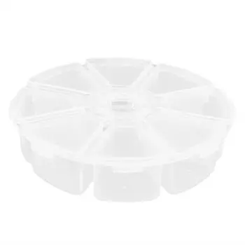 Шкатулка для ювелирных изделий из пластика, прозрачная многосеточная коробка для хранения бусинок ручной работы