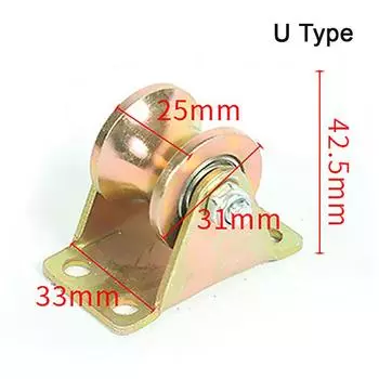 Шкив для раздвижной двери VU Groove Wheel Heavy Duty Rigid Caster для перевернутой дорожки U Type