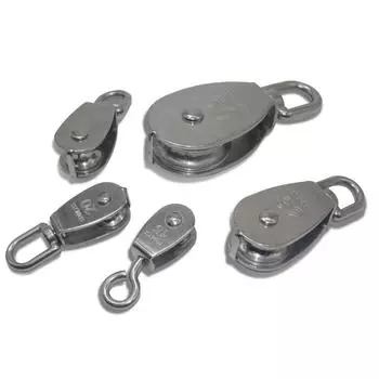 Шкив из нержавеющей стали Ременной шкив Шкив подъемника Аксессуары для прицепа Тяговый шкив для автофургона 400 кг 250 кг 150 кг 75 кг 35 кг 304 шкив