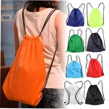 Школьная спортивная сумка премиум-класса на шнурке, спортивная обувь для спортзала, плавания и танцев, рюкзак nh2 чёрный