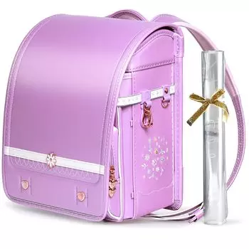 Школьная сумка Coulomb для последней модели Daisy Shiny Pearl, совместимая с плоским форматом A4, большая вместительная школьная сумка для начальной школы [Coulomb] для девочек, модель, фиолетовый