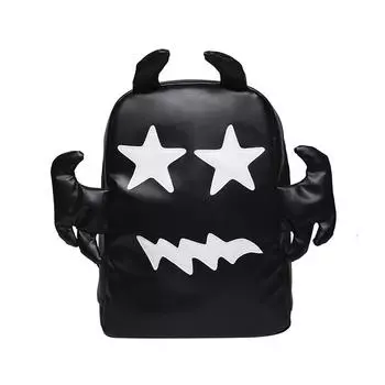 Школьная сумка Desinvolte Little Devil Ghost Pattern, новый мужской и женский рюкзак с одинаковым абзацем, рюкзак большой вместимости белый