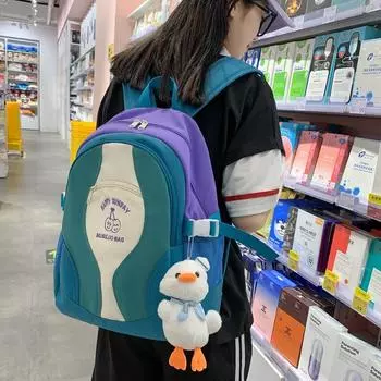 Школьная сумка Девушка Рюкзак Студенческая школьная сумка белый