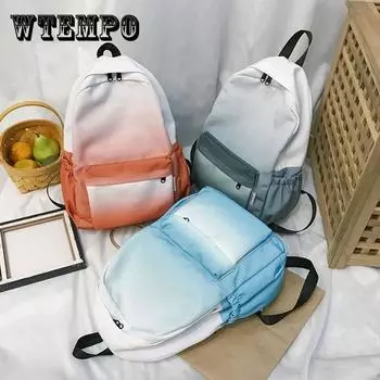 Школьная сумка для девочек, рюкзак для студентов, простой винтажный холщовый рюкзак, универсальный цветной рюкзак для кампуса 28*13*38cm