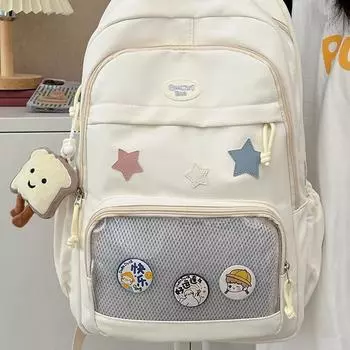 Школьная сумка для кампуса, большая вместимость, для учеников младших классов, универсальный рюкзак для путешествий и учебы