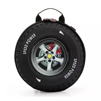 Школьная сумка для маленьких мальчиков и девочек от 3 до 5 лет, детская школьная сумка с 3d автомобильными шинами, милый детский маленький рюкзак, сумка для детского сада с колесами Eva красный