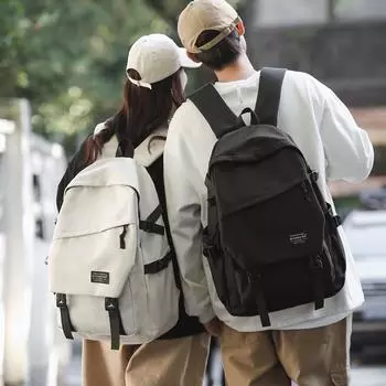 Школьная сумка для младших и старших классов, дорожный рюкзак для студентов колледжа чёрный