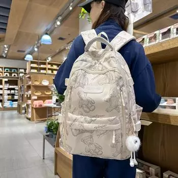 Школьная сумка для младших школьников, рюкзак с принтом для старшеклассников с третьего по шестой класс синий