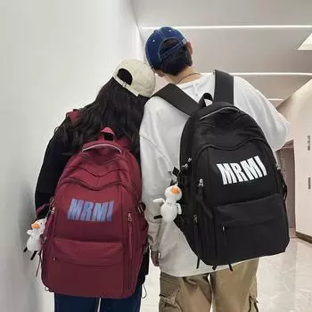 Школьная сумка для младших школьников, студентка, большая вместимость, рюкзак для старшеклассников, мужской рюкзак чёрный