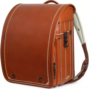 Школьная сумка для популярной легкой школьной отделки [hatcat] для мальчиков, мальчики/Оригинальная сумка/Искусственная кожа/Совместим с форматом А4/Большая вместимость/Устойчивость к царапинам верблюд