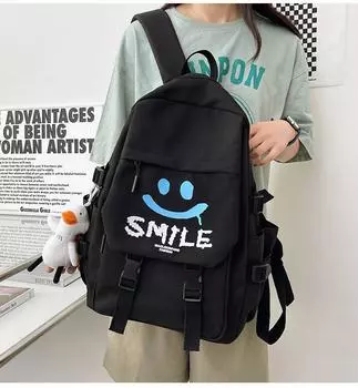 Школьная сумка для старшеклассников средней школы, женский дорожный рюкзак большой емкости для женщин зелёный