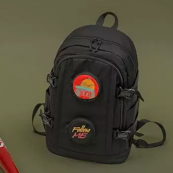 Школьная сумка для студенческого кампуса Рюкзак Harajuku One Size красный